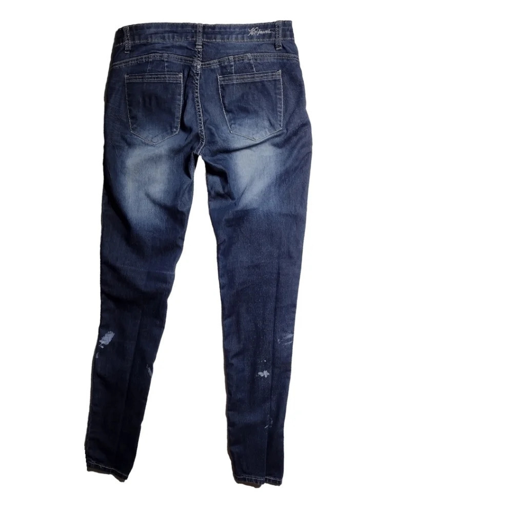 V.i.p. Jeans acid wash, distressed blue jeans. Size 9/109. C7 - Picture 2 of 9